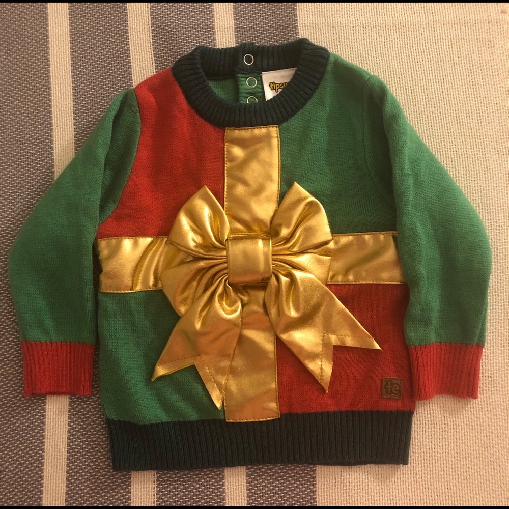 Tipsy Elves kids Christmas sweater, 12-18 mo